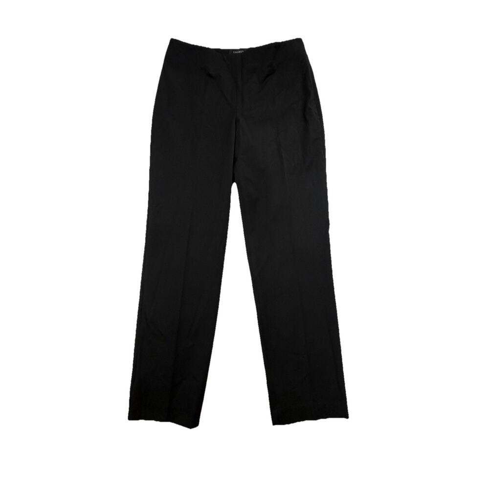 Talbots Pants Womens 8 Black Heritage Straight Leg Dress Career Office Work NWT